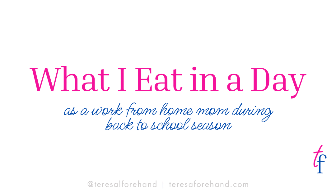 What I Eat in a Day
