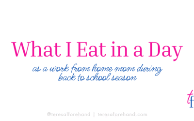 What I Eat in a Day