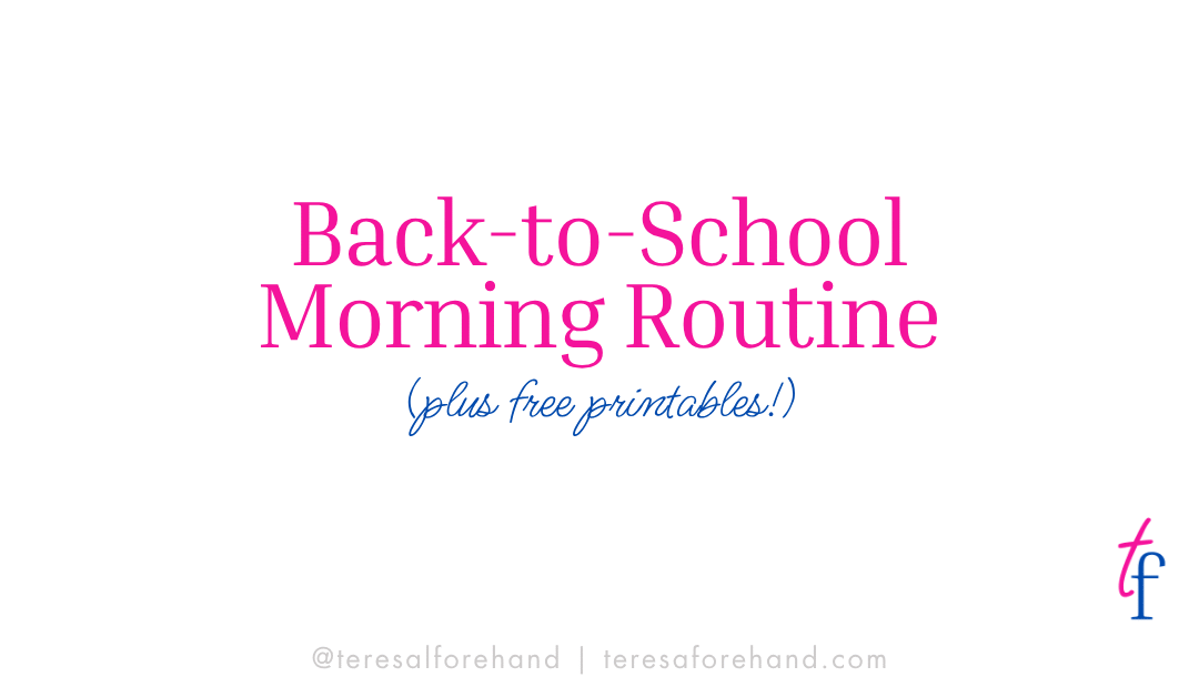 Back to School Morning Routine