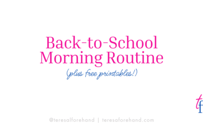Back to School Morning Routine