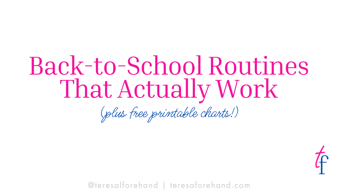 Back to School Routines That Actually Work