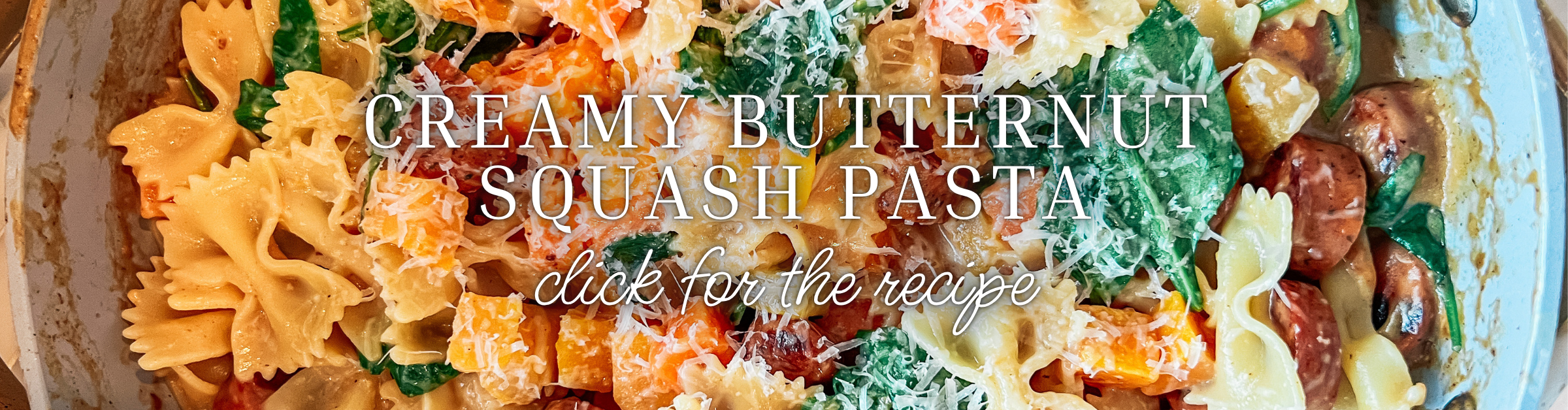 creamy butternut squash pasta