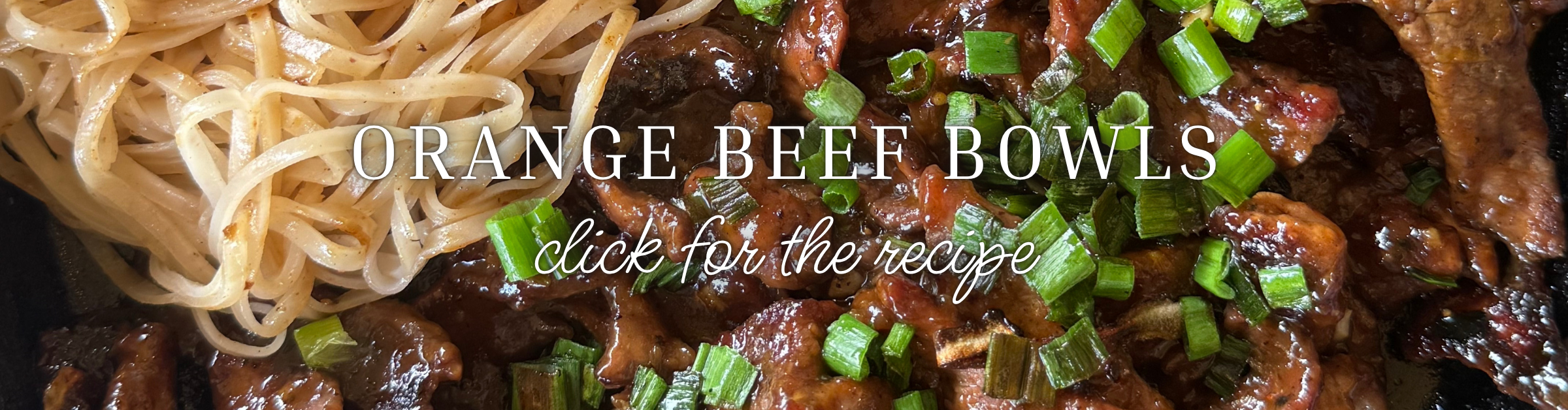 orange beef bowls