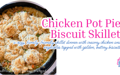 Chicken Pot Pie Biscuit Skillet